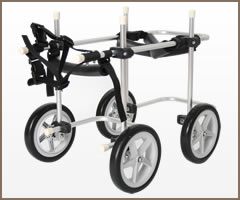 小型犬用4輪歩行器タイヤタイプ