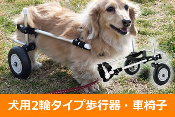 犬用2輪タイプ犬用歩行器（犬用車椅子）